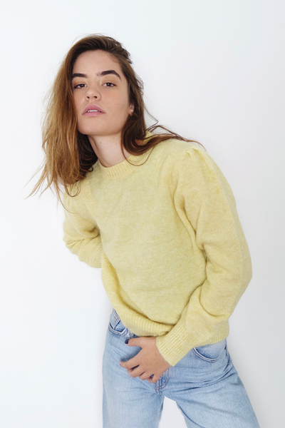 Yellow Mohair Jumper - noemotions-store