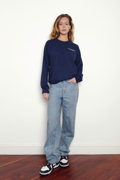Long Sleeve Navy Tee - noemotions-store