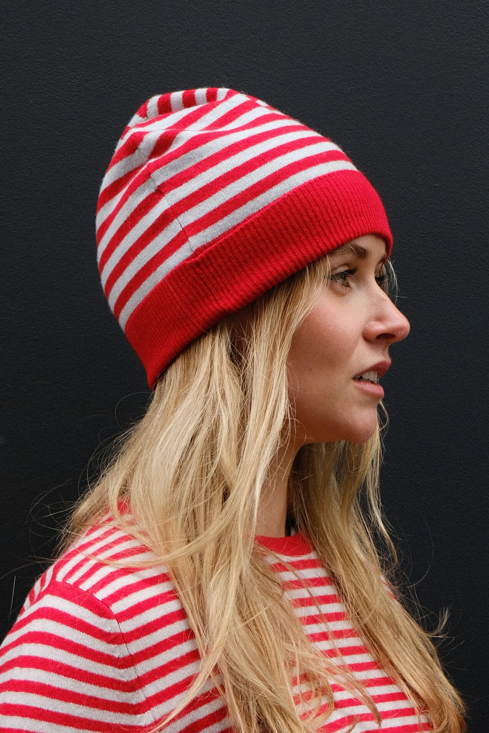 STRIPED BEANIE