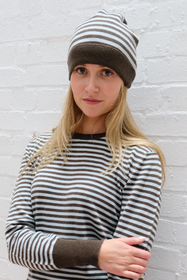 STRIPED BEANIE