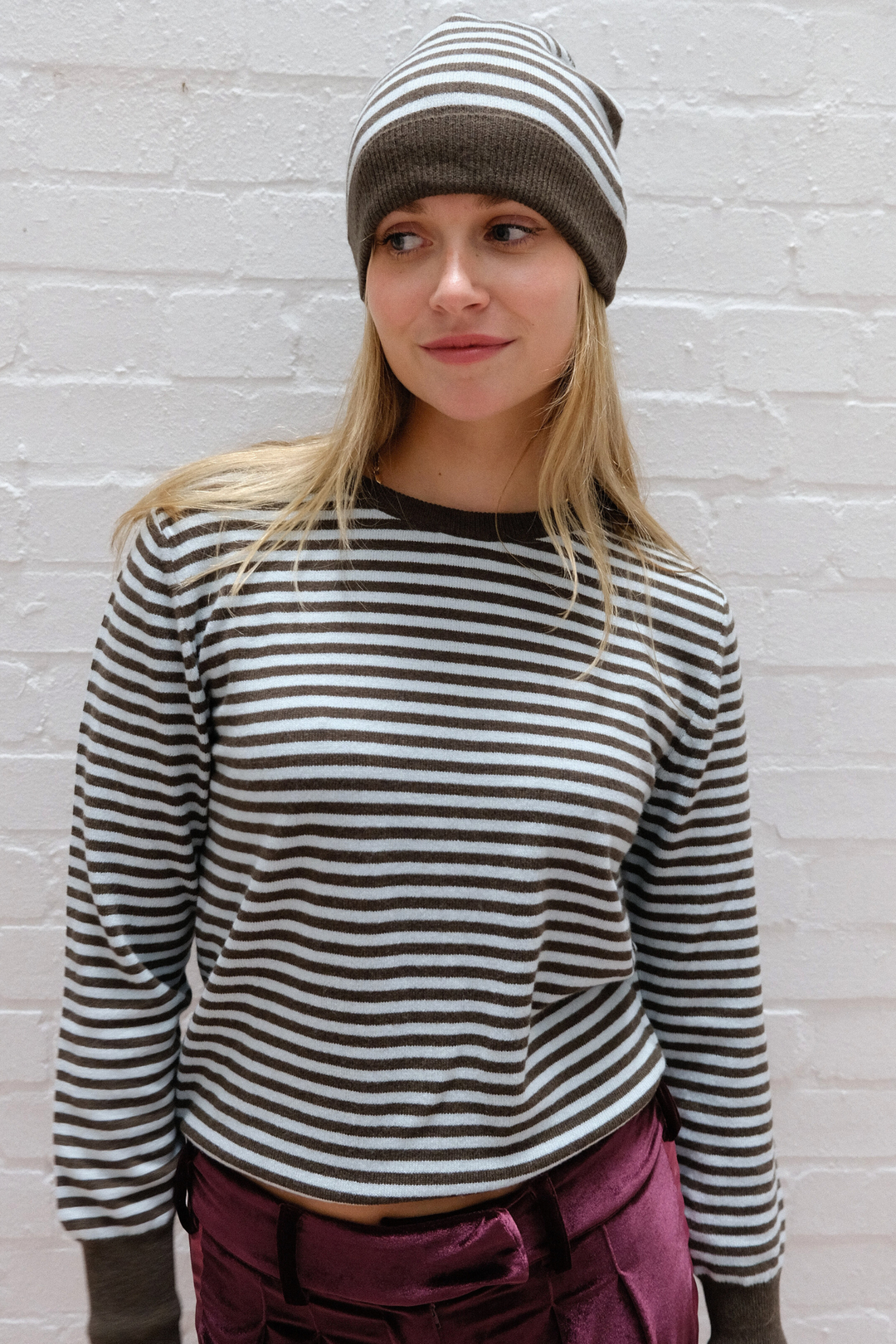 STRIPED BEANIE