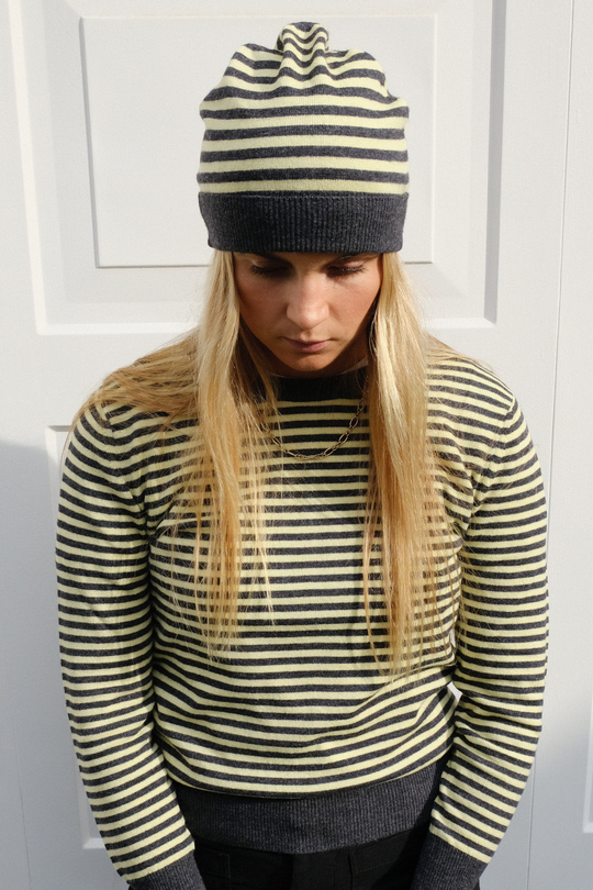 STRIPED BEANIE