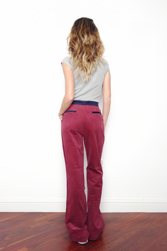 Grape Cord Trousers - noemotions-store