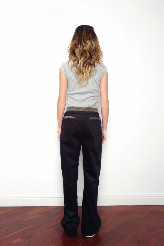 Black Cord Trousers