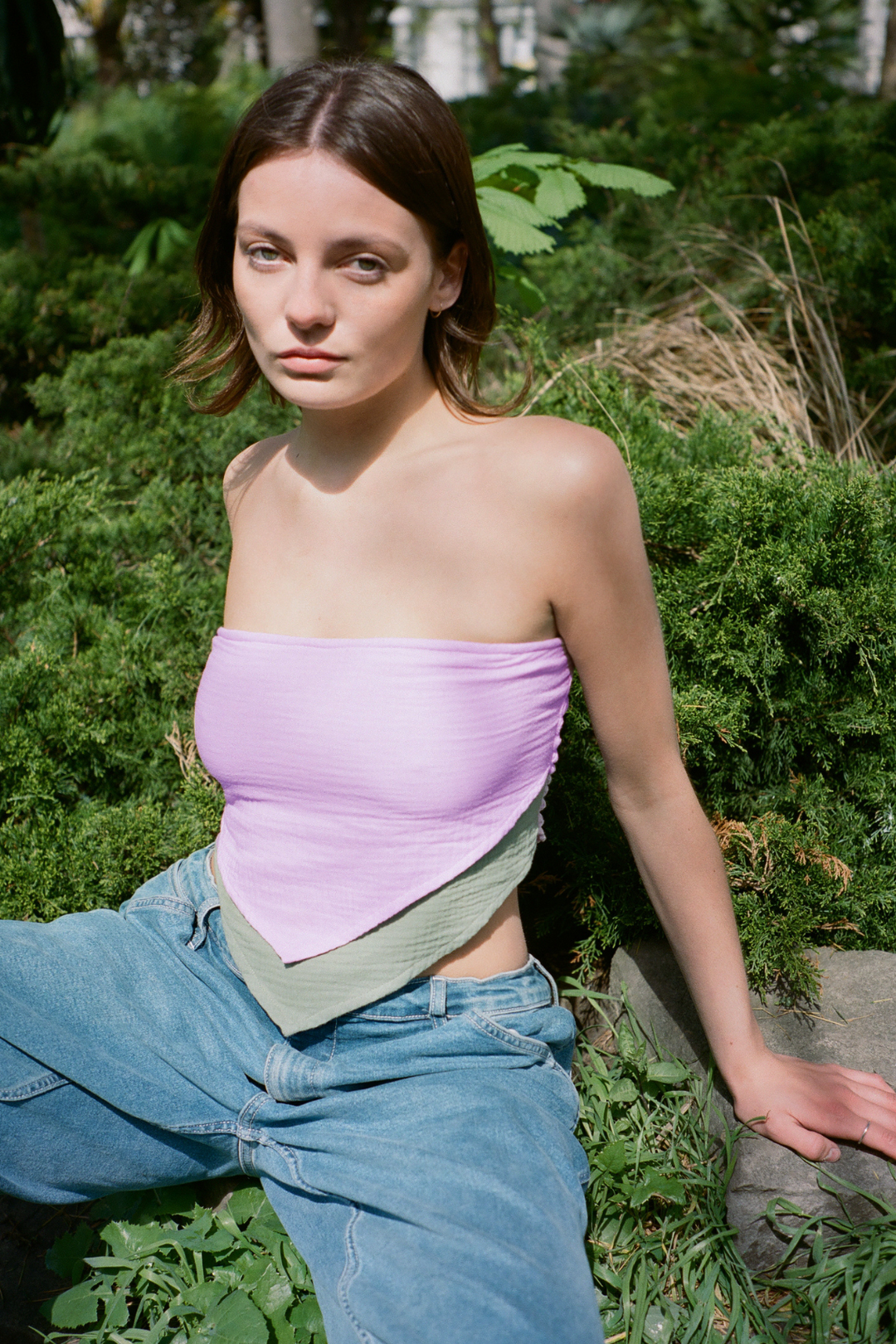 Lilac Bandeau Top - noemotions-store