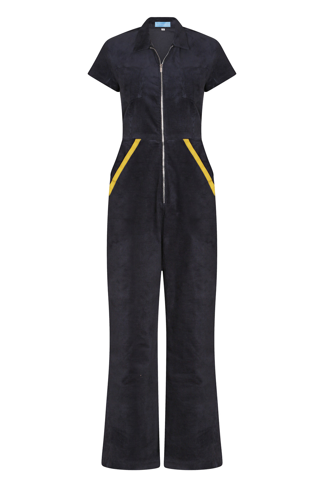Navy Cord Jumpsuit - noemotions-store