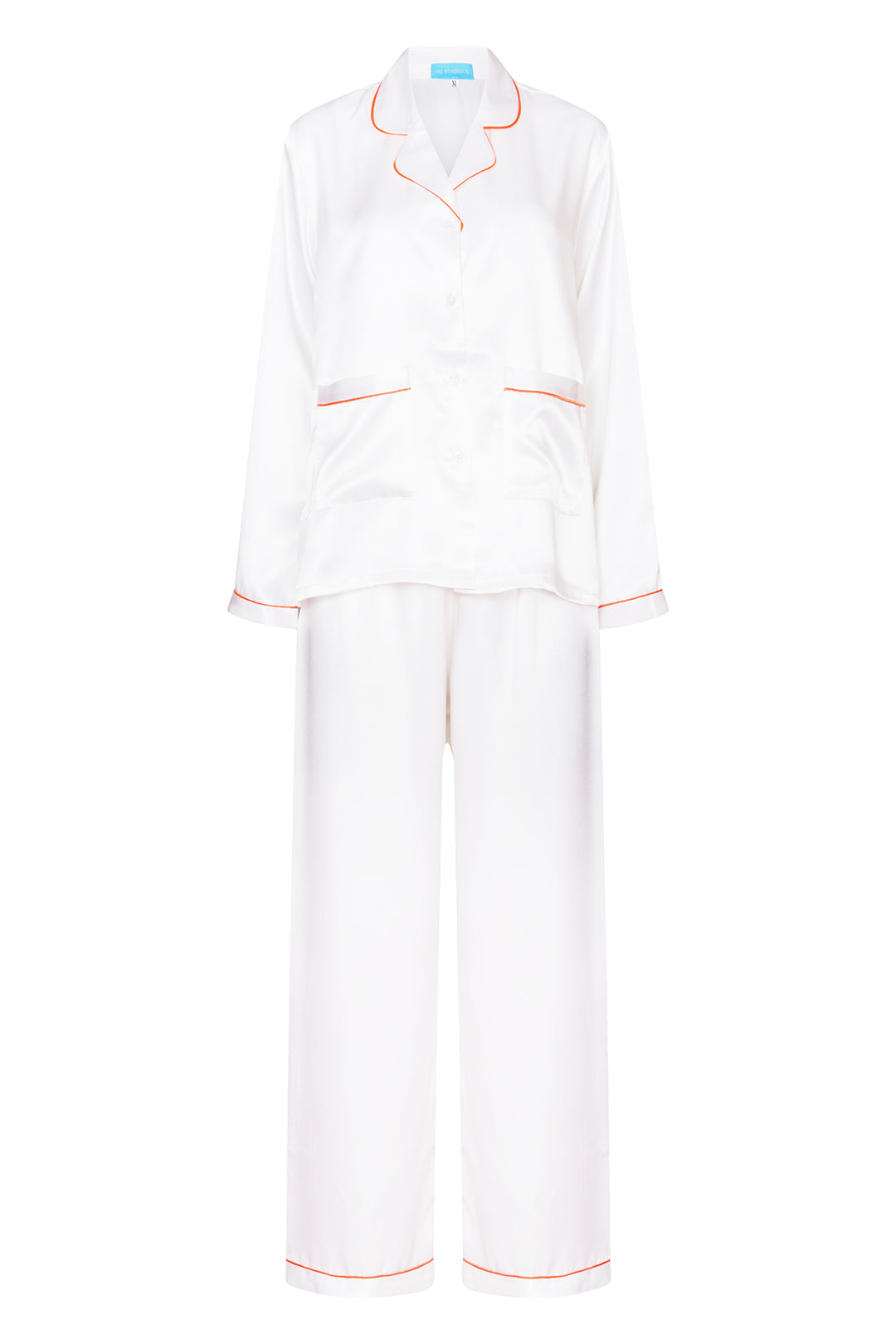 White Silk PJs Set - noemotions-store