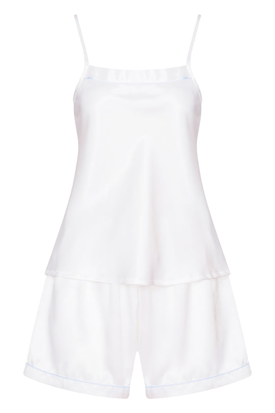 White Shortie PJs Set - noemotions-store