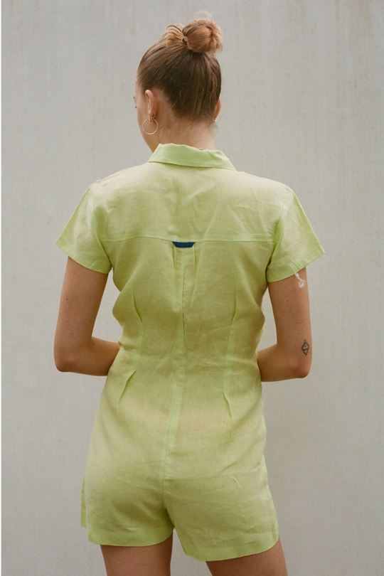 Lime Green Playsuit - noemotions-store
